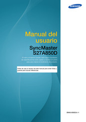 Samsung SyncMaster S27A850D Manual Del Usuario