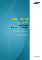 Samsung SyncMaster S27A950D Manual Del Usuario