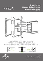 Kanto PDX660 Manual Del Usuario