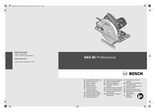 Bosch GKS 85 Professional Manual Original