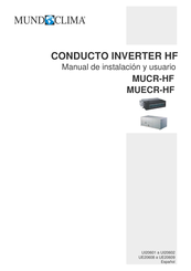 mundoclima MUCR-HF Manual De Instalación Y Usuario