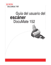 Xerox DocuMate 152 Guia Del Usuario