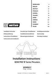 Vetus BOWB057 Instrucciones De Instalación