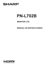 Sharp PN-L702B Manual De Instrucciones