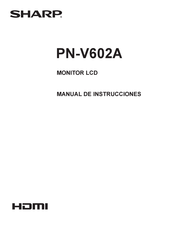 Sharp PN-V602A Manual De Instrucciones