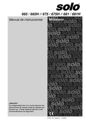 Solo 665H Manual De Instrucciones