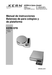 KERN EFB 5K2D Manual De Instrucciones