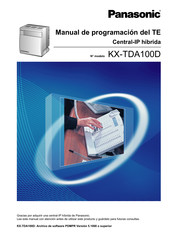 Panasonic KX-TDA100D Manual De Programación