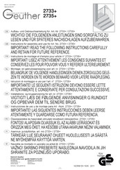 Geuther 2733+ Instrucciones De Uso Y De Montaje