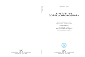 IWC Schaffhausen FLIEGERUHR DOPPELCHRONOGRAPH Instrucciones De Manejo