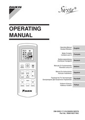 Daikin Siesta Serie Manual De Instrucciones