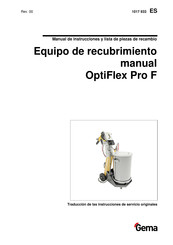 Gema OptiFlex Pro F Manual De Instrucciones Y Lista De Piezas De Recambio