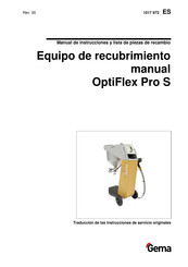 Gema OptiFlex Pro S Manual De Instrucciones Y Lista De Piezas De Recambio