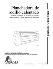 Alliance Laundry Systems 1300005SPR11 Traducción De Las Instrucciones Originales