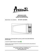 Avanti MO7280TB Manual De Instrucciones