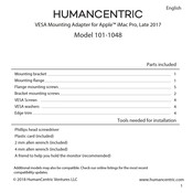 HumanCentric 101-1048 Manual De Instrucciones