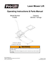 Pro-Lift T-5300 Manual De Piezas E Instrucciones De Funcionamiento