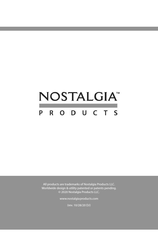 Nostalgia Products CCP1000 Serie Instrucciones Y Recetas