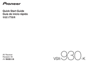 Pioneer VSX-930-K Guia De Inicio Rapido