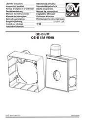 Vortice QE-B I/M VK90 Manual De Instrucciones