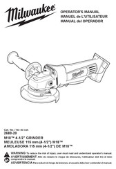 Milwaukee 2680-20 Manual Del Operador