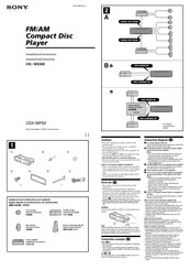 Sony CDX-MP50 Instalación / Conexiones