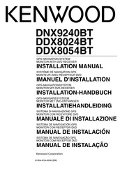 Kenwood DDX8024BT Manual De Instalación