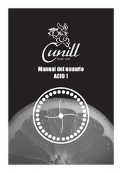 Cunill ACID 1 Manual Del Usuario