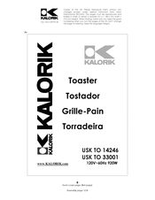 Kalorik USK TO 33001 Manual De Instrucciones