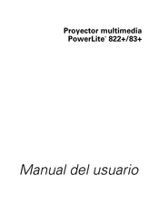 Epson PowerLite 822+ Manual Del Usuario