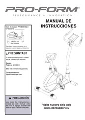 Pro-Form PFIVEX51032.0 Manual De Instrucciones