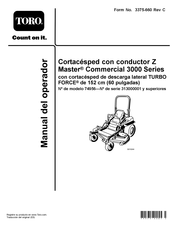 Toro TURBO FORCE Manual Del Operador