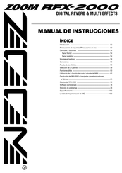 Zoom RFX-2000 Manual De Instrucciones