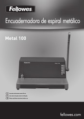 Fellowes Metal 100 Manual De Instrucciones