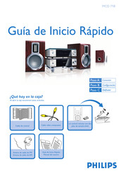 Philips MCD718 Guia De Inicio Rapido