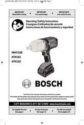 Bosch IWHT180 Instrucciones De Funcionamiento