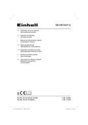 Einhell GE-CM 36/37 Li Manual De Instrucciones Original