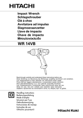 Hitachi Koki WR 14VB Instrucciones De Manejo