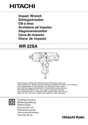 Hitachi Koki WR 22SA Instrucciones De Manejo