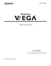 Sony WEGA KV-21FS150 Manual De Instrucciones