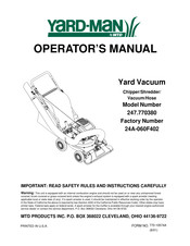 MTD Yard-man 247.770380 Manual Del Operador