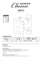 Sanus Classic MMF10 Manual De Instrucciones