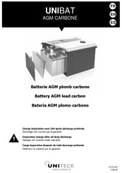Uniteck UNIBAT AGM Manual Del Usuario