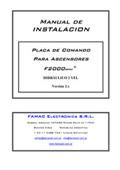 FAMAC F2000mini Manual De Instalación