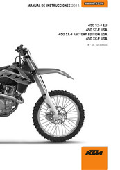 KTM 450 SX-F EU 2014 Manual De Instrucciones