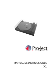 Pro-Ject Audio Systems X1 Manual De Instrucciones