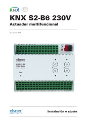 elsner elektronik KNX S2-B6 230V Instalación E Ajuste