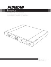 Furman Elite-10E i Manual De Usuario