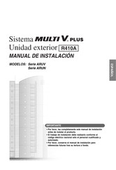 LG MULTI V plus ARUH1209T1 Manual De Instalación