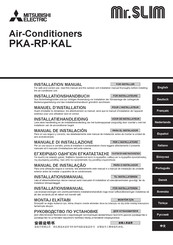 Mitsubishi Electric Mr.SLIM PKA-RP60KAL Manual De Instalación